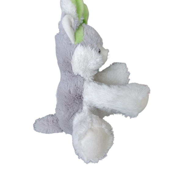 Hug Fun Wolf Husky Dog Puppy Plush 10" With Bunny Ears Stuffed Animal - Picture 2 of 8